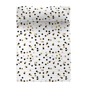 Blanc Bedsprei Golden Dots &VerticalLine; 