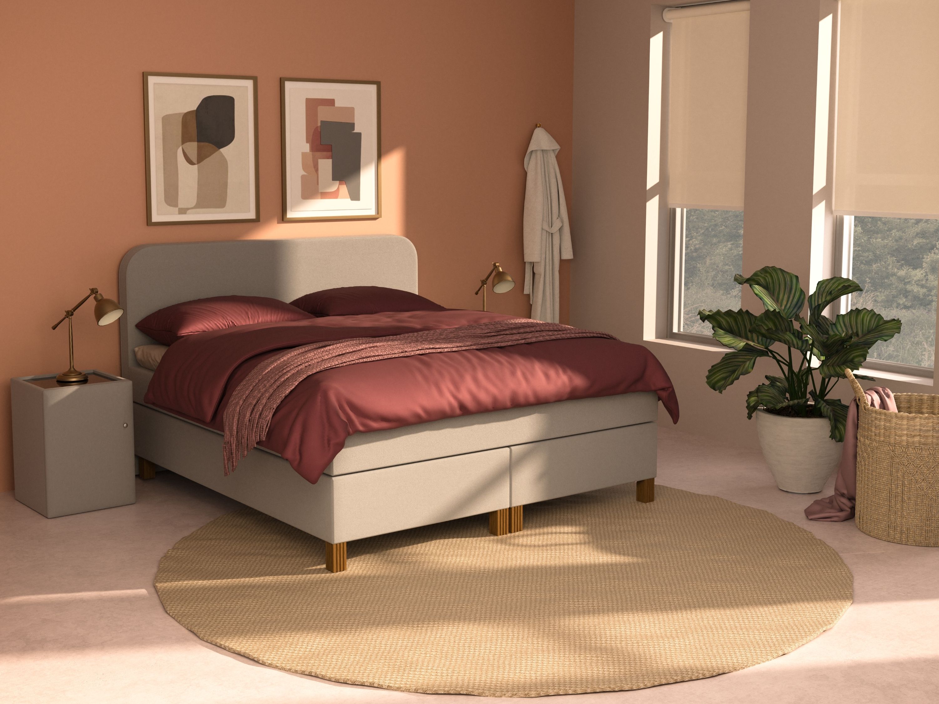 TotaalBED Boxspring Ulsberg vlak