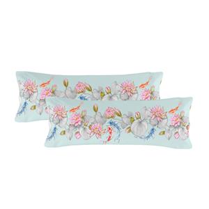 Happy Friday Set van 2 kussenslopen Lotus &VerticalLine; 