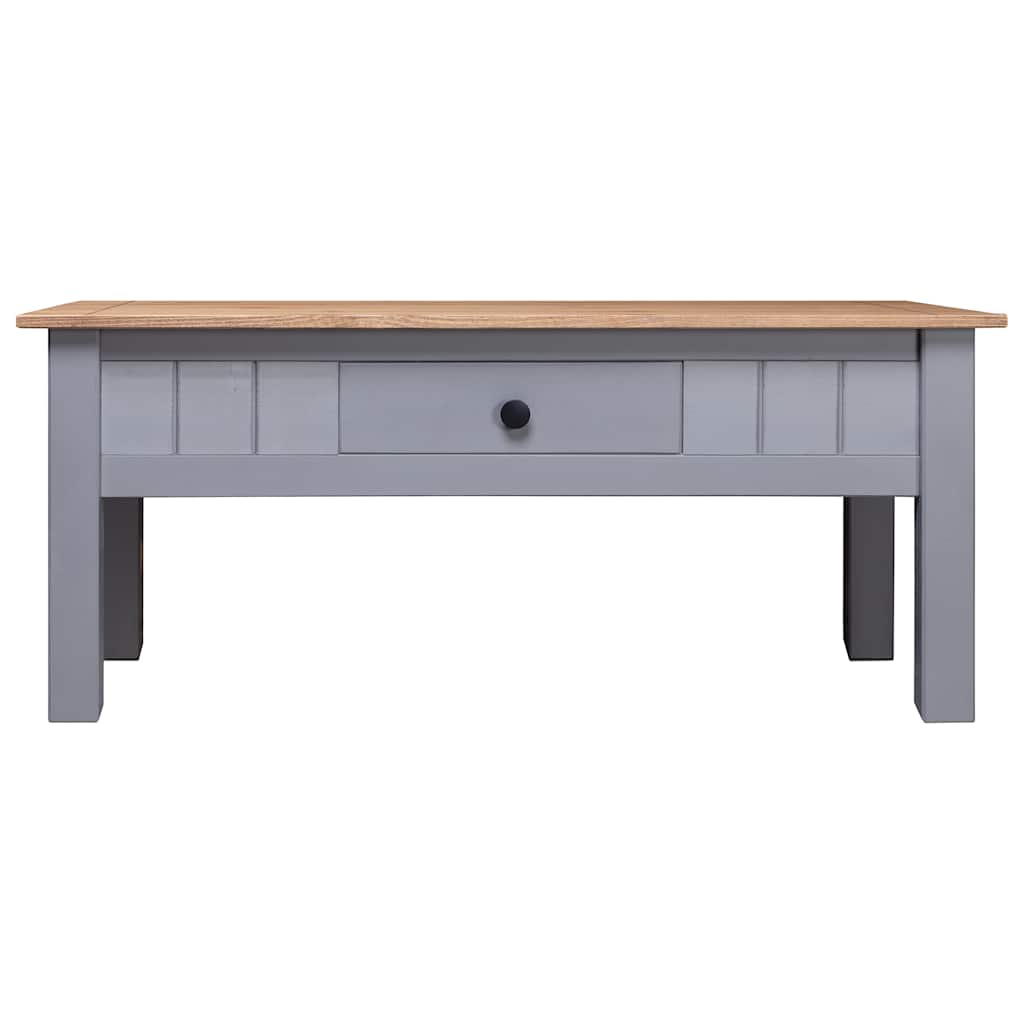 vidaXL Salontafel Panama Range 100x60x43,5 cm massief grenenhout grijs