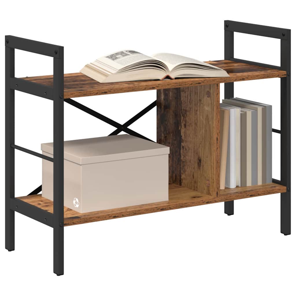 vidaXL Boekenkast Oud Hout 75 x 30 x 58,5 cm Bewerkt hout