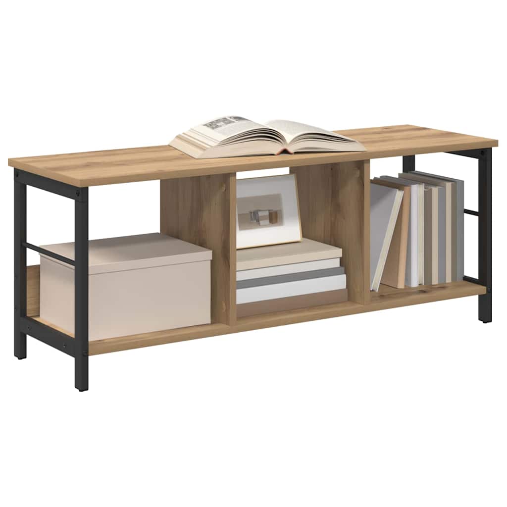 vidaXL Boekenkast Artisan Eiken 102 x 32 x 40,5 cm Bewerkt hout