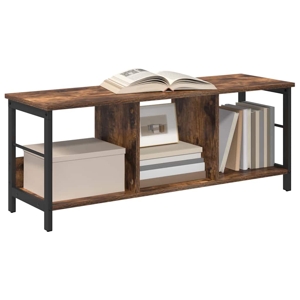 vidaXL Boekenkast Gerookt eiken 102 x 32 x 40,5 cm Bewerkt hout