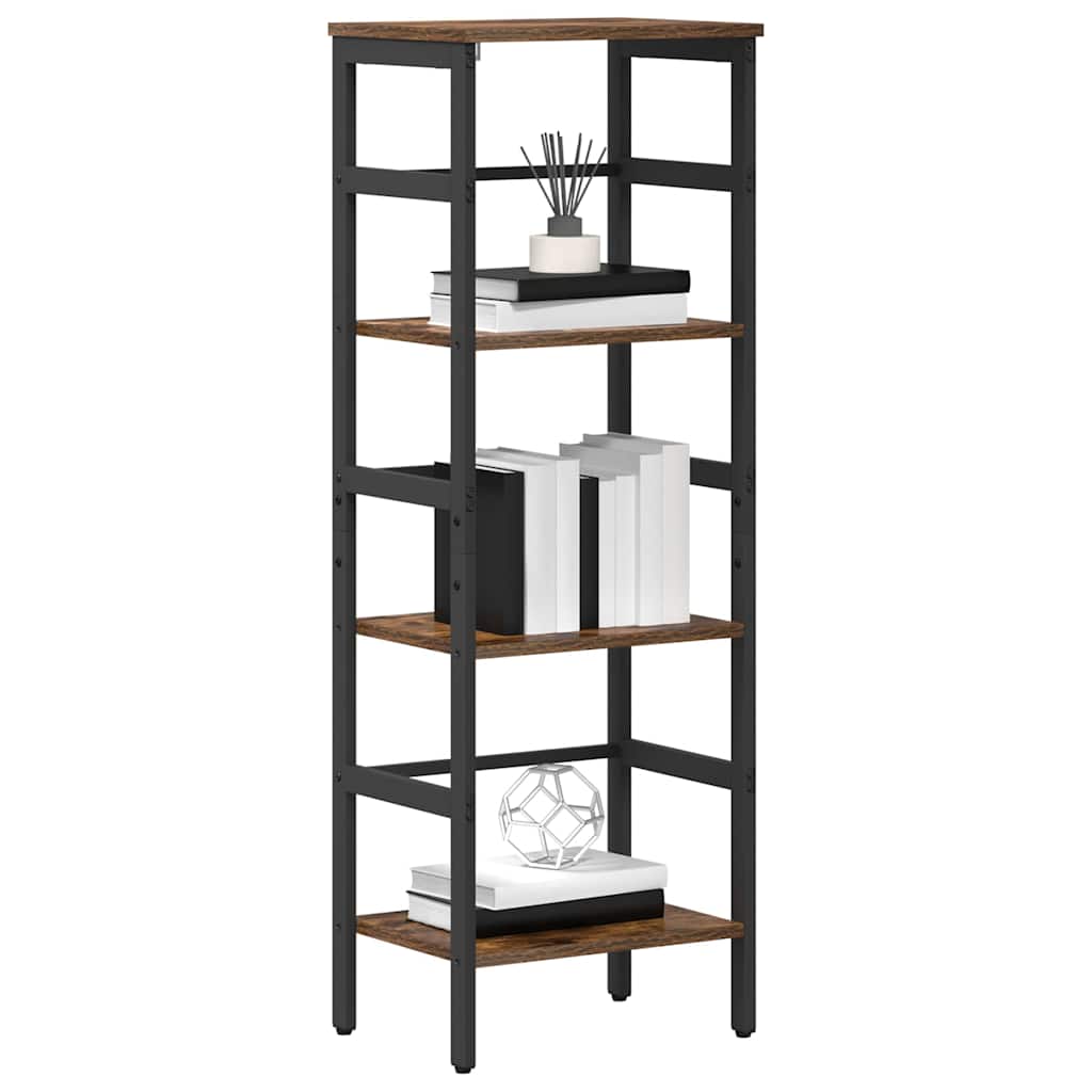 vidaXL Boekenkast Gerookt eiken 40 x 29,5 x 115 cm Bewerkt hout