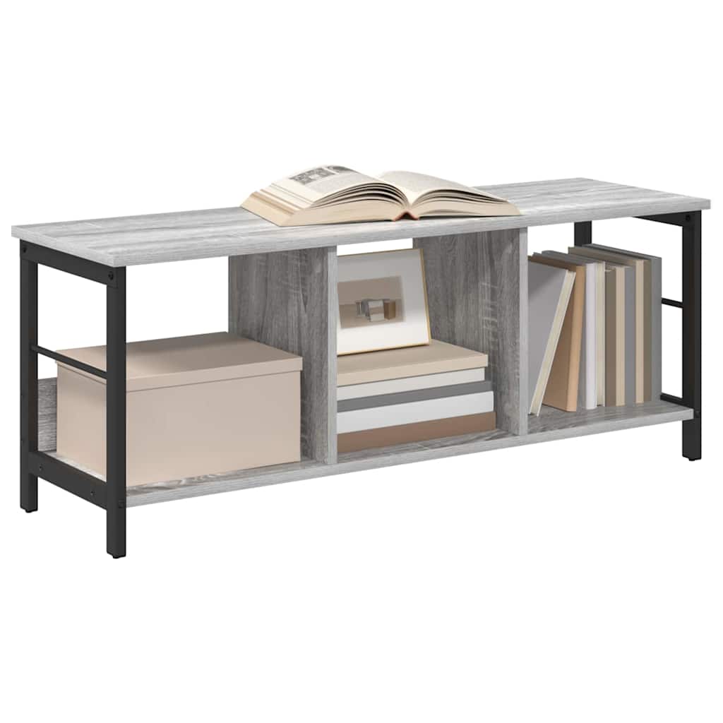 vidaXL Boekenkast Grijs Sonoma 102 x 32 x 40,5 cm Bewerkt hout