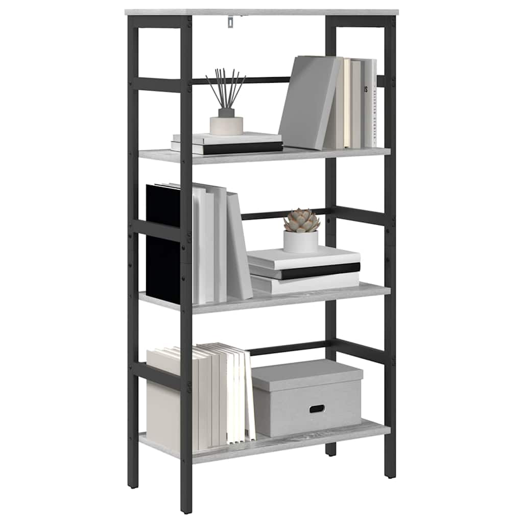 vidaXL Boekenkast Grijs Sonoma 60 x 29,5 x 115 cm Bewerkt hout