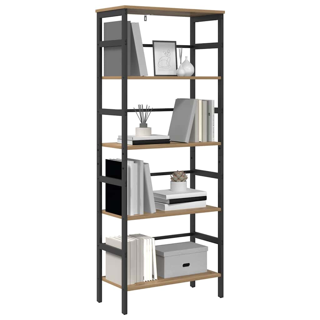 vidaXL Boekenkast Artisan Eiken 60 x 29,5 x 149 cm Bewerkt hout