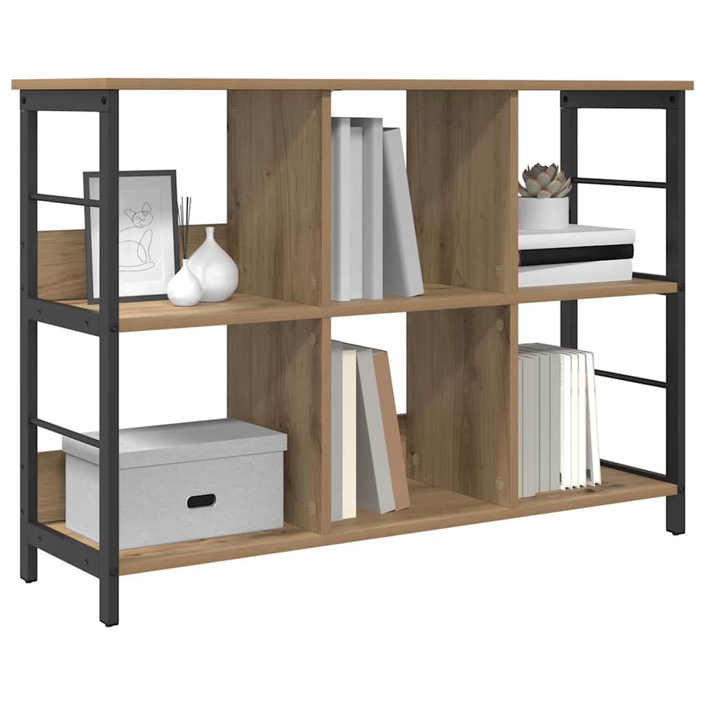 vidaXL Boekenkast Artisan Eiken 102 x 32 x 72,5 cm Bewerkt hout