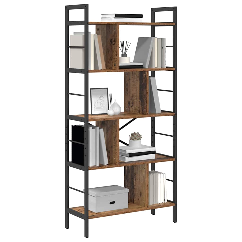 vidaXL Boekenkast Oud Hout 75 x 30 x 156 cm Bewerkt hout