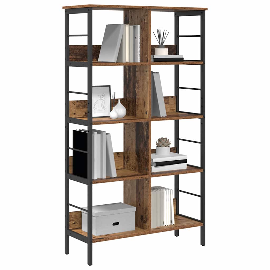 vidaXL Boekenkast Oud Hout 82 x 32 x 144,5 cm Bewerkt hout
