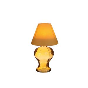 Ideas 4 seasons Glazen lamp theelichthouder mosterd