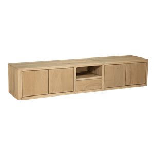 Tower Living Zwevend TV-meubel Tenna Mangohout, 200cm - Naturel