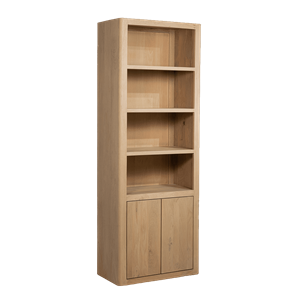 Tower Living Boekenkast Tenna Mangohout, 220 x 80cm - Naturel