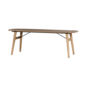 Tower Living Deens Ovale Eettafel Aura Acaciahout, 220 x 100cm - Naturel