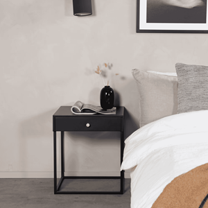 Nohr Nachtkastje Shaune Met 1 lade - Zwart