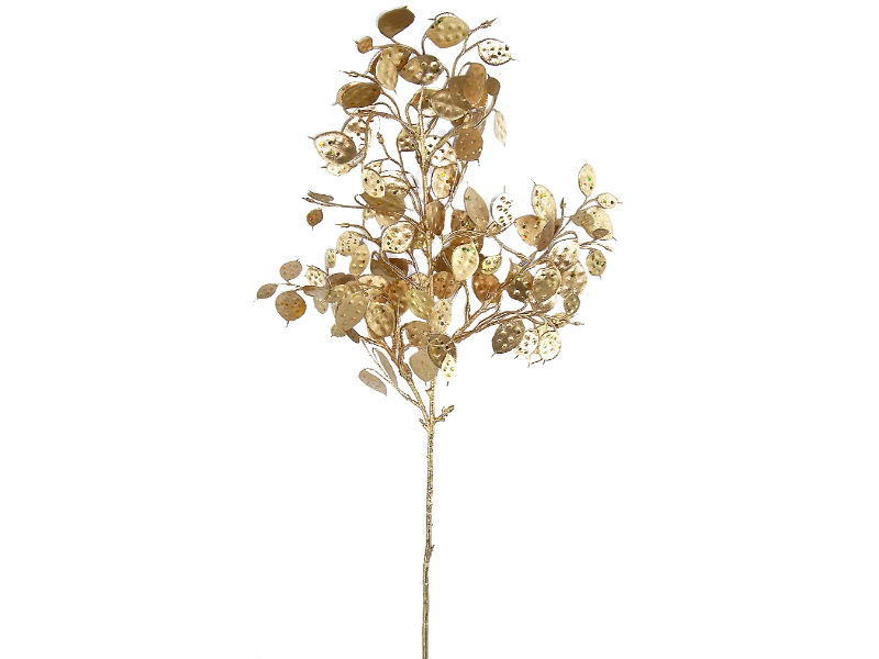 Buitengewoon de boet Kunsttak judaspenning goud, 63 cm  - 