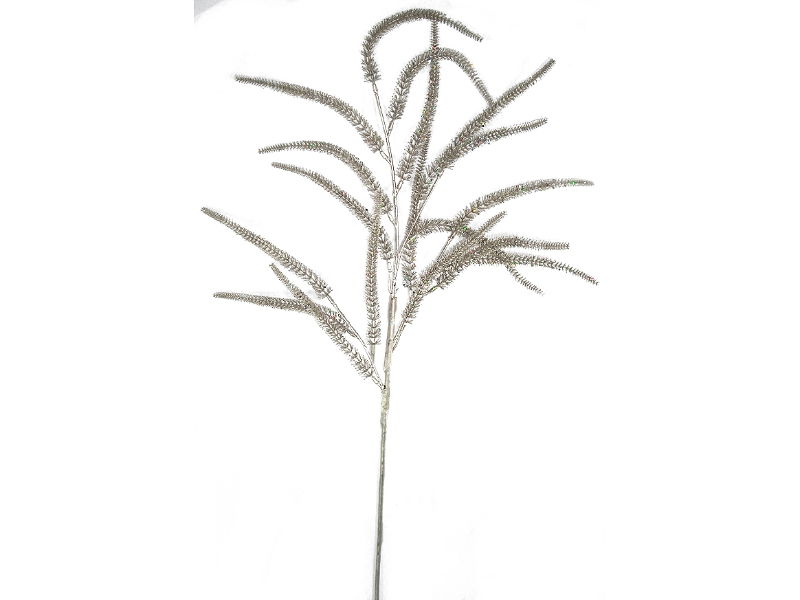 Buitengewoon de boet Kunst kattenstaart tak zilver, 90 cm  - 