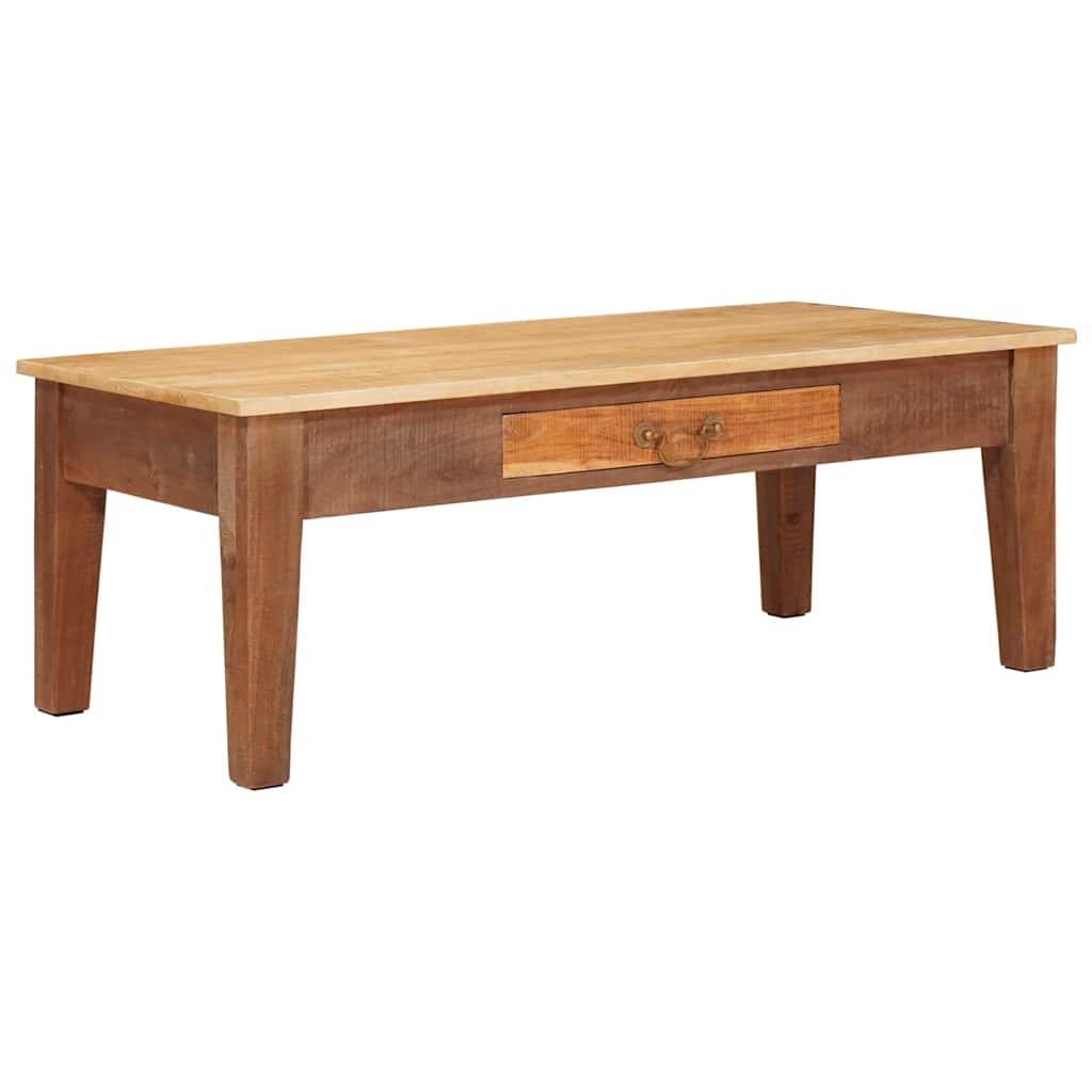 vidaXL Salontafel met lade Bruin 110 x 55 x 40 cm Massief Mango Hout