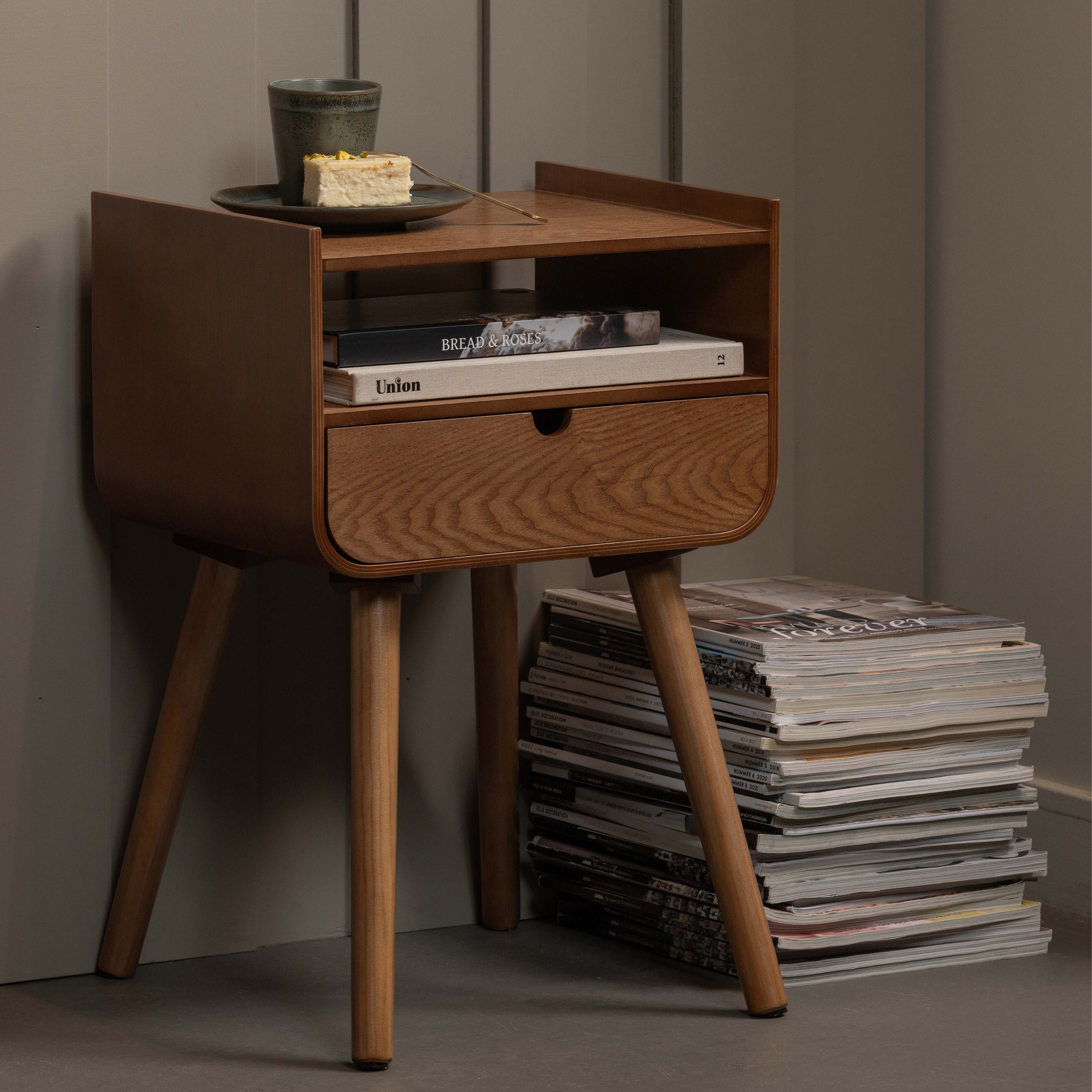 WOOOD Nachtkastje Nils 36 x 30cm - Naturel