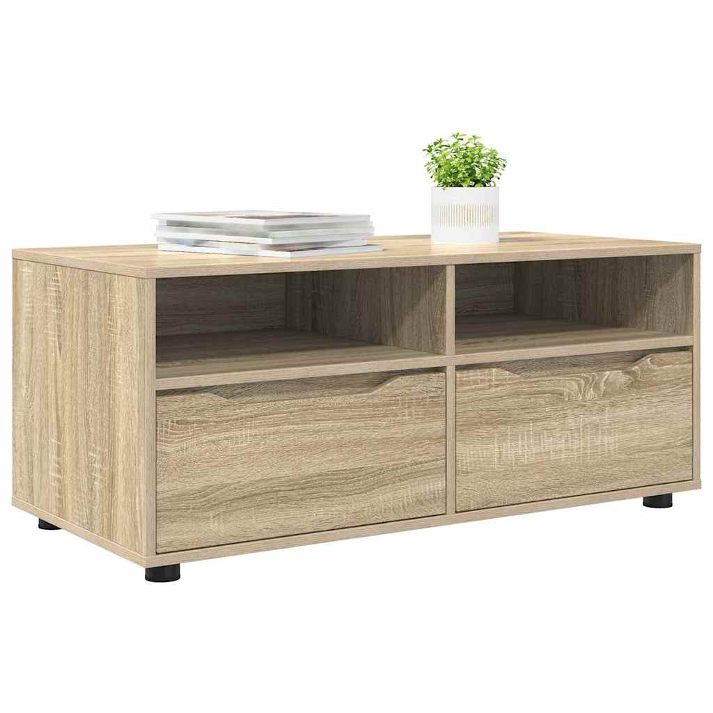 vidaXL TV-kast met lade Sonoma Eiken 100 x 48 x 43 cm Bewerkt hout