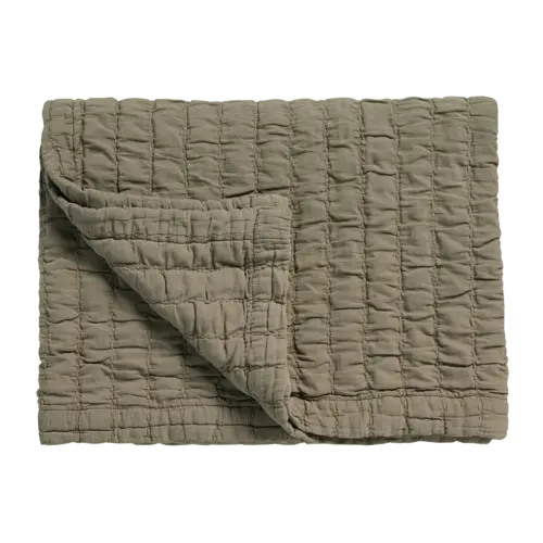 Vandyck Pure 64 G.Dyed bedsprei 260x260 Thyme