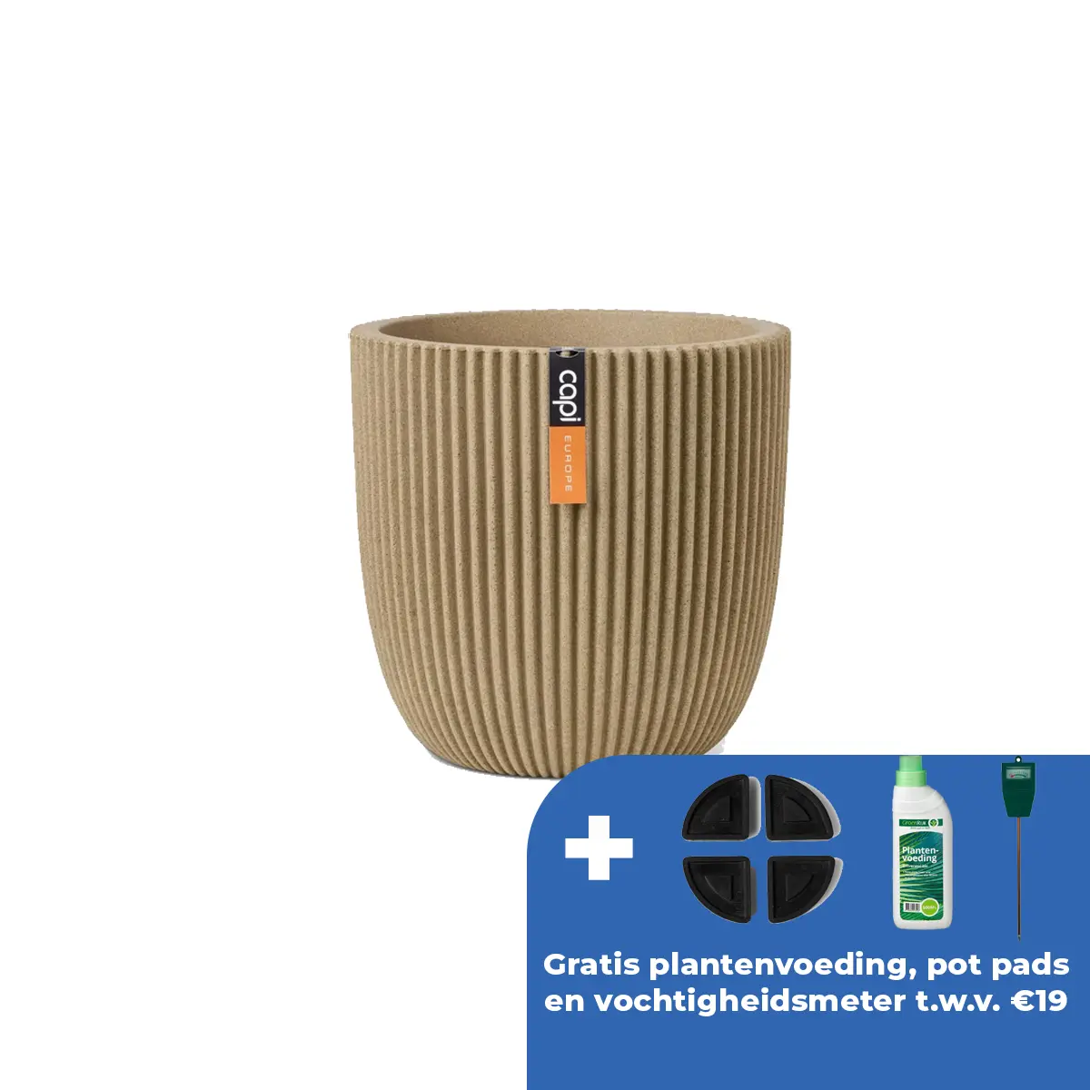 Capi Europe Pot bol groove nl d43h41cm beige