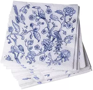 Heinen Delfts Blauw servet dodo 33x33cm delfts blauw 20 stuks