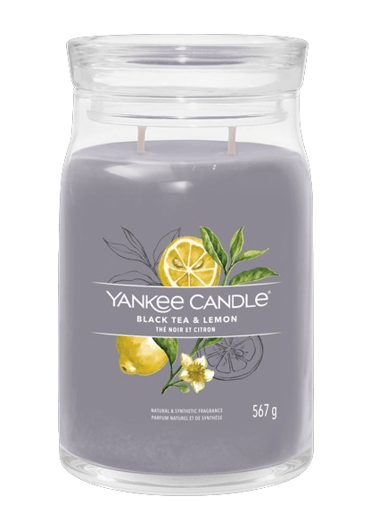 Yankee Candle Signature Large Candle Black Tea & Lemon 567 g