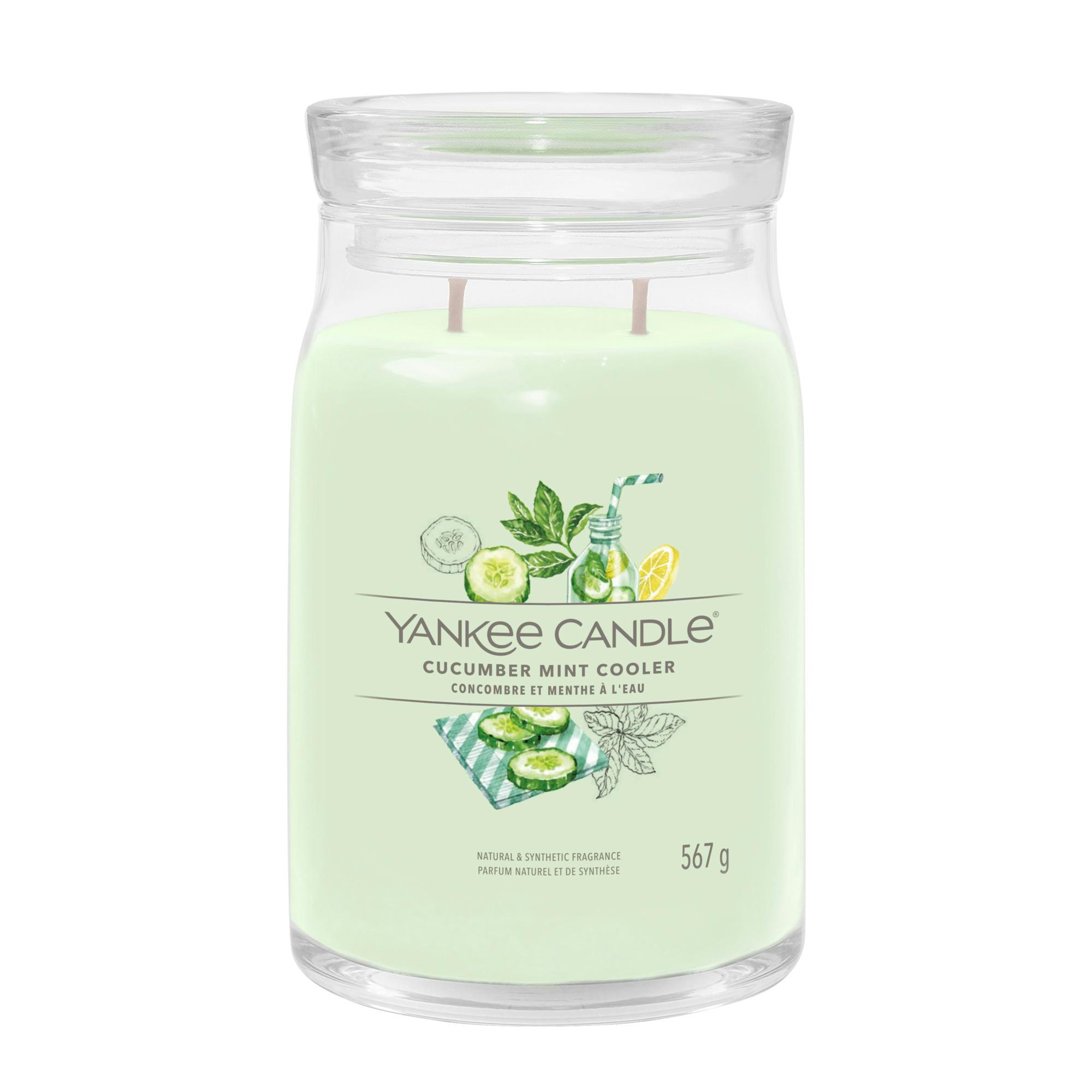 Yankee Candle Signature Large Jar Cucumber Mint Cooler 567 g