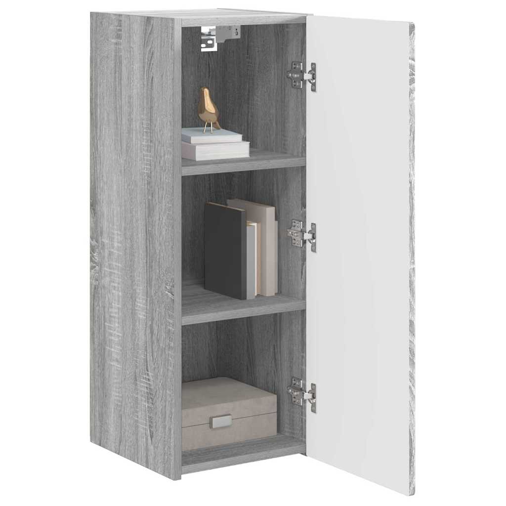 vidaXL TV Wandkast Grijs Sonoma 30 x 31 x 80 cm Bewerkt hout