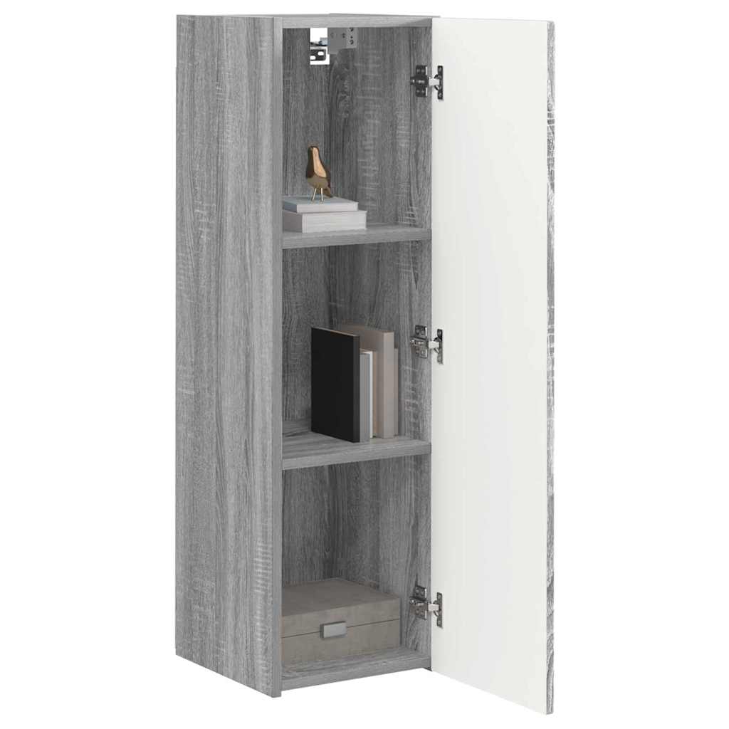 vidaXL TV Wandkast Grijs Sonoma 30 x 31 x 100 cm Bewerkt hout