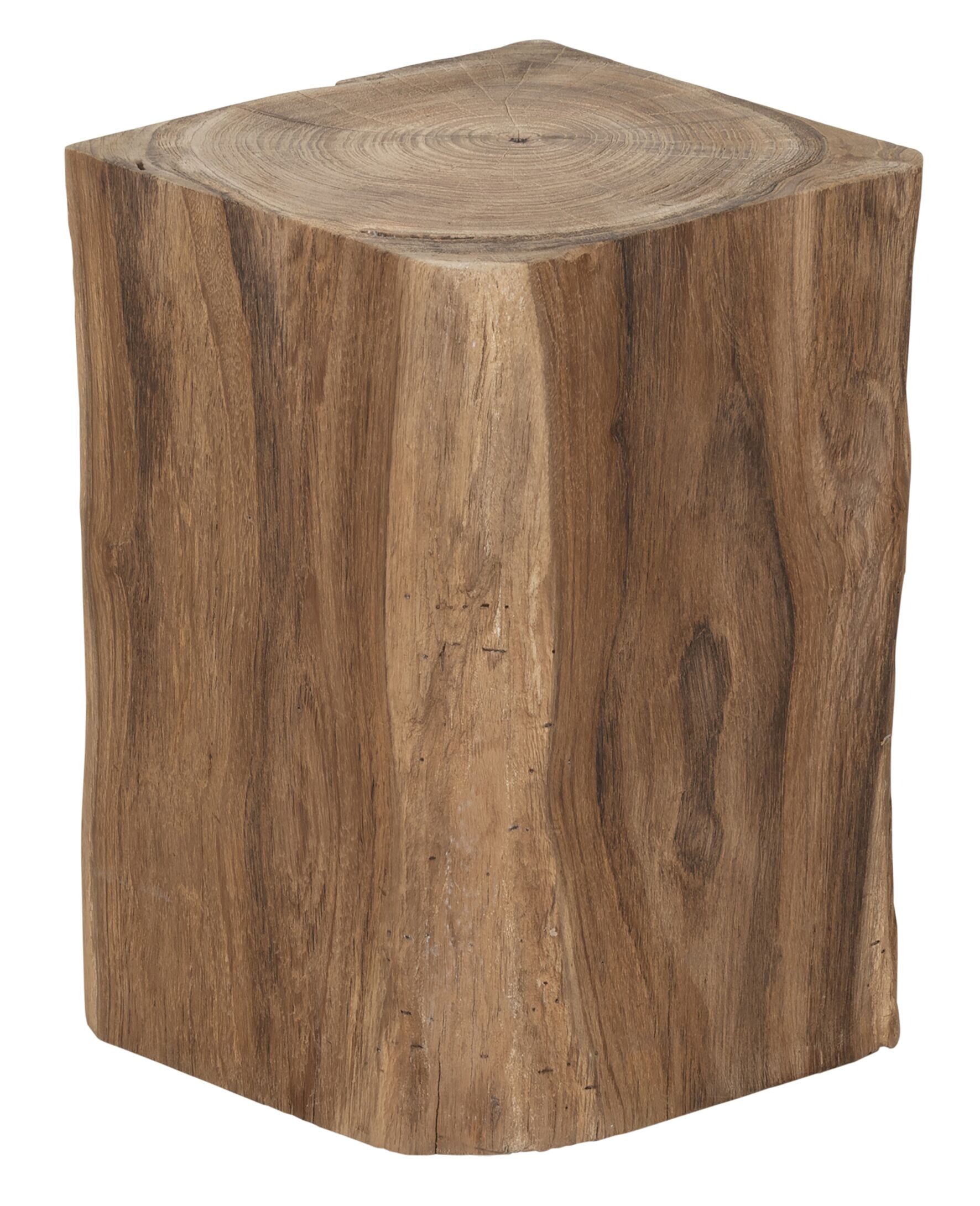 MUST Living Bijzettafel Rio Teakhout, 25 x 25cm - Bruin